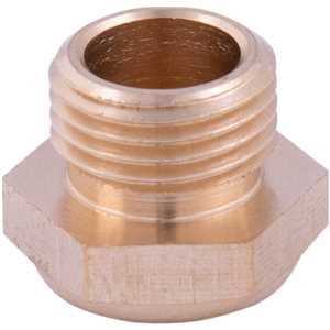 Silenciador de ar comprimido, curto, em latão, rosca 1/8" BSP, VONDER