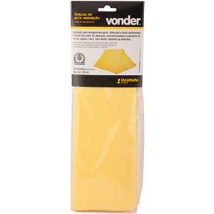 Toalha de alta absorção 40,0 cm x 66,0 cm, VONDER
