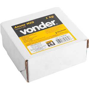 Arame Autoprotegido 0,8 mm, carretel plástico de 1 kg, sem gás, VONDER