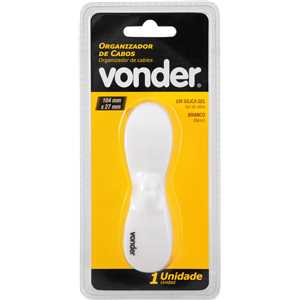 Organizador de cabos, branco, VONDER