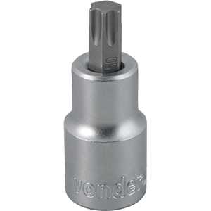 Soquete hexalobular macho T-50, encaixe 1/2", VONDER