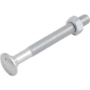 Parafuso francês zincado, 5/16" x 3", com porca, VONDER