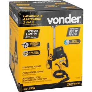 Lavadora e aspirador 2 em 1, LAV 1580, 220 V~, VONDER