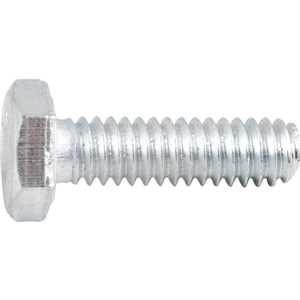 Parafuso sextavado zincado 1/4" x 7/8", UNC, rosca total, VONDER