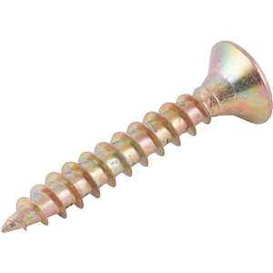 Parafuso madeira chipboard, cabeça chata, fenda cruzada/pozidrive, 6,0 mm x 40,0 mm, VONDER