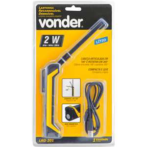 Lanterna recarregável dobrável LED, LRD 201 VONDER