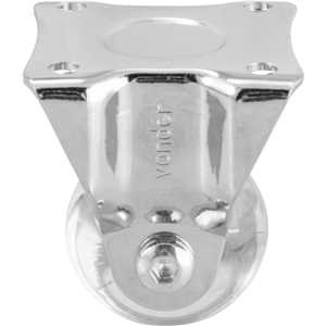 Rodízio fixo leve 1.3/8", de poliuretano, transparente, VONDER