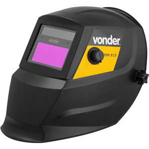 Inversor para solda com eletrodo e TIG, 200 A, IM 228, com máscara de escurecimento automático tonalidade 9 a 13,  monofásico, 127 V~ - 220 V~ - Seleção automática VONDER
