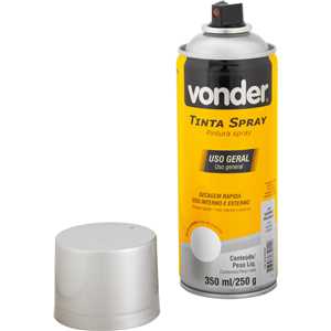 Tinta em spray alumínio, 350 ml/250 g, VONDER