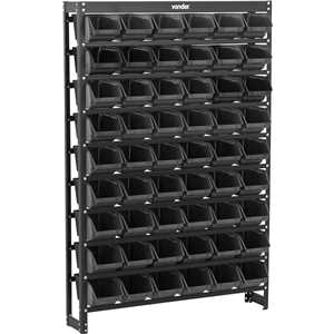 Estante metálica, com gaveteiros modelo prático preto, 54/5 VONDER