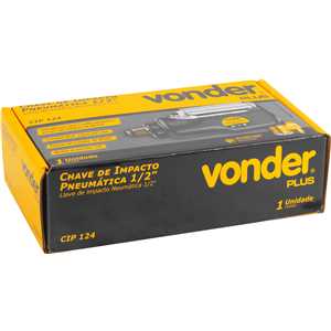 Chave de impacto pneumática 1/2" - 12,7 mm, CIP 124, VONDER PLUS