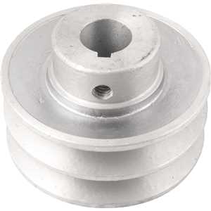 Polia de alumínio 2 canais, perfil A, 80 mm com furo de 3/4" - 19,1 mm, VONDER