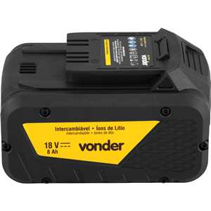 Bateria 18 V, íons de lítio, linha intercambiável, 8 Ah, IBV 1880, VONDER
