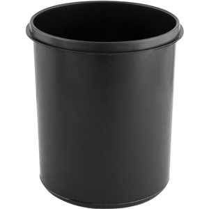 Lixeira redonda, 3 litros, inox, cinza, VONDER