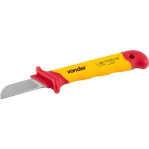 Faca reta para desencapar cabos 7", isolada IEC60900, VONDER