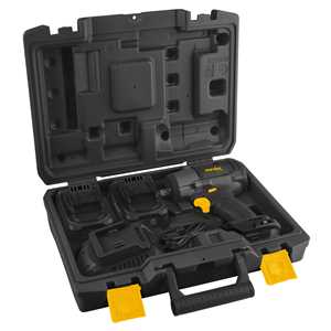 Chave de impacto, bateria 20 V, encaixe de 1/2", fonte de carregamento bivolt automático, CIV 122B, VONDER PLUS