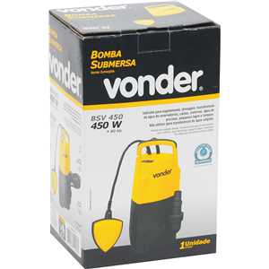 Bomba submersa 450 W, BSV 450, 127 V~, VONDER