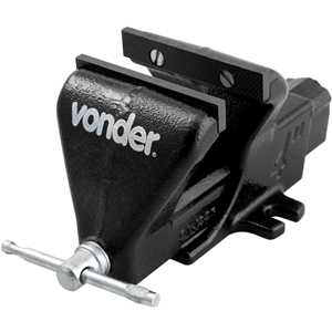 Torno de bancada fixo, n° 4, em ferro fundido nodular, VONDER