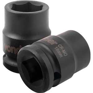 Soquete sextavado de impacto, encaixe de 1/2" x 18,0 mm, VONDER