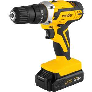 Parafusadeira/furadeira de impacto a bateria, 20 V, fonte de carregamento bivolt automática, PFV 238I VONDER