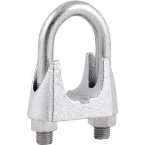 Clips para cabo de aço 1.1/2" - 38,10 mm, VONDER