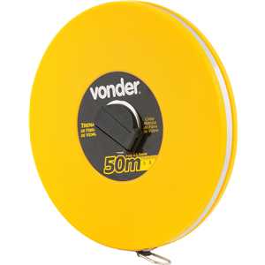 Trena de fibra longa, caixa fechada, com 50 m, VONDER