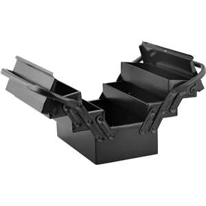 Caixa metálica sanfonada para ferramentas, com 5 gavetas, 30 cm x 19 cm x 20 cm, VONDER