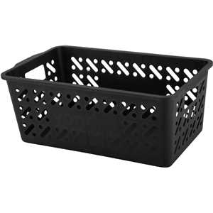 Cesto plástico organizador, 6 kgf, preto, VONDER