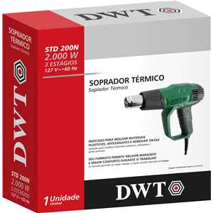 Soprador térmico, 2.000 W, 127 V~, STD 200N DWT