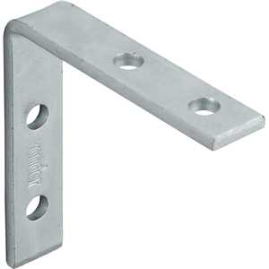 Cantoneira para cortina, 5 cm x 5 cm, zincada, com 4 peças, VONDER