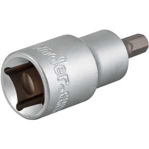 Soquete hexagonal 6 mm, encaixe de 1/2", VONDER
