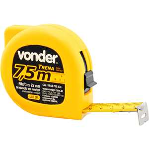 Trena de aço 7,5 m x 25 mm VONDER