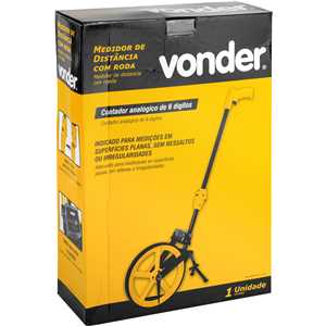 Medidor de distância com roda 6 dígitos, VONDER
