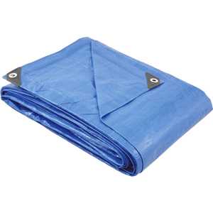 Lona de polietileno azul 4 m x 4 m, VONDER