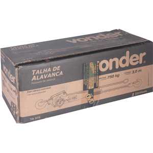 Talha com alavanca, 0,75 tonelada (0,75 tf), elevação 3,0 m, TA 375, VONDER