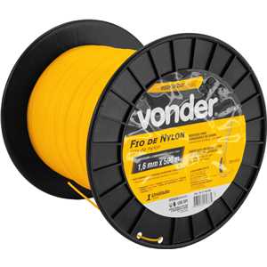 Fio de nylon, 1,6 mm x 500 m, redondo, VONDER