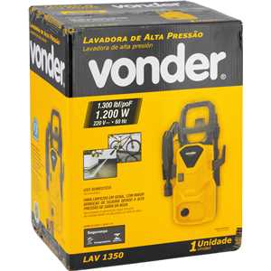 Lavadora de alta pressão LAV 1350, 1.300 lbf/pol², 1.200 W, 220 V~, VONDER