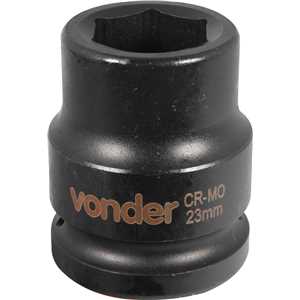 Soquete sextavado de impacto, encaixe de 3/4" x 23,0 mm, VONDER