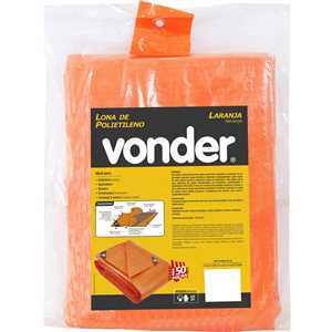 Lona de polietileno laranja 6 m x 6 m, VONDER
