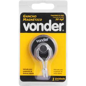 Gancho magnético 38 mm, cromado, VONDER