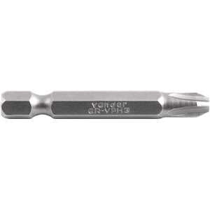 Bits/ponteira phillips com encaixe 1/4", nº 3 x 50 mm, com 5 peças, VONDER