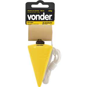 Prumo de centro de metal, 400 g, VONDER