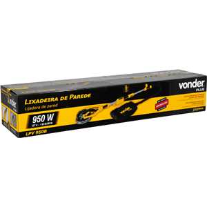 Lixadeira de parede, com LED, 950 W, 127 V~, LPV 950B VONDER PLUS