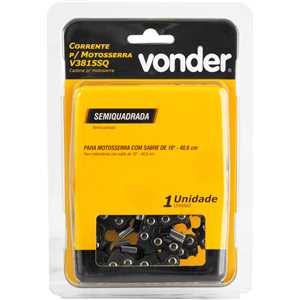Corrente para motosserra com sabre de 16'', V3815SQ, VONDER