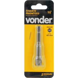 Soquete sextavado magnético 1/4" VONDER