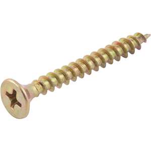 Parafuso madeira chipboard, cabeça chata, fenda cruzada/phillips, 4,0 mm x 35,0 mm, VONDER