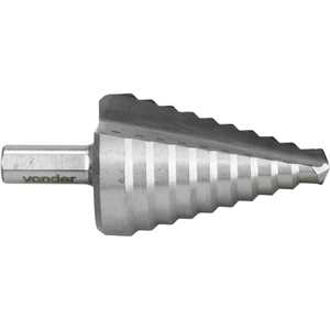 Broca de aço rápido, escalonada, 9 mm a 36 mm, VONDER