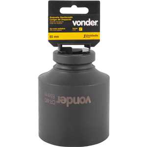Soquete sextavado longo de impacto, 65 mm, encaixe de 1", VONDER