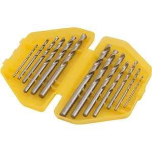 Jogo de brocas de aço rápido DIN 338, 1/16" a 1/4", com 13 peças, VONDER