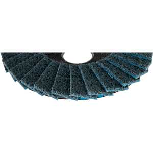 Flap-disc, disco de limpeza/acabamento, 4.1/2" - 115 mm, cônico, manta abrasiva, fino, VONDER